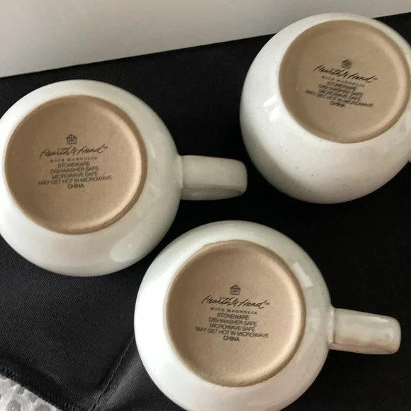 Hearth & Hand with Magnolia Stoneware Mugs -Set of 3 - Picture 3 of 5